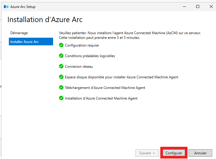 Installation de l’agent Azure Connected Machine